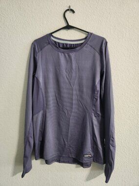 Kerrits Purple Striped L/S Shirt Equestrian Base Layer Riding Shirt size XS